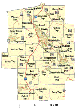 Township Map of Tuscarawas County